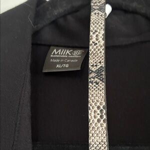 Miik Black Long Sleeve Dress